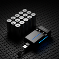 Rechargeable AA Batteries 8-Pack – 2800mAh NiMH, USB Smart Charger, 1200 Cycles